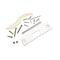 Global Door Controls Eiffel Standard Duty Brushed Chrome Grade 2 Commercial Cylindrical Passage Hall/Closet Door Handle with Clutch Function GAL-1110L-R-626 - alternate 9